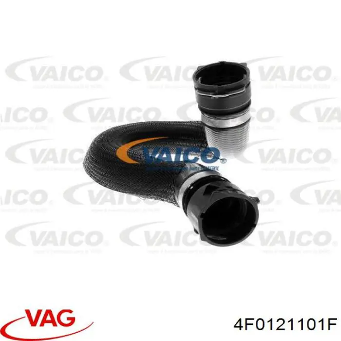 Шланг/патрубок радіатора охолодження, верхній 4F0121101F VAG