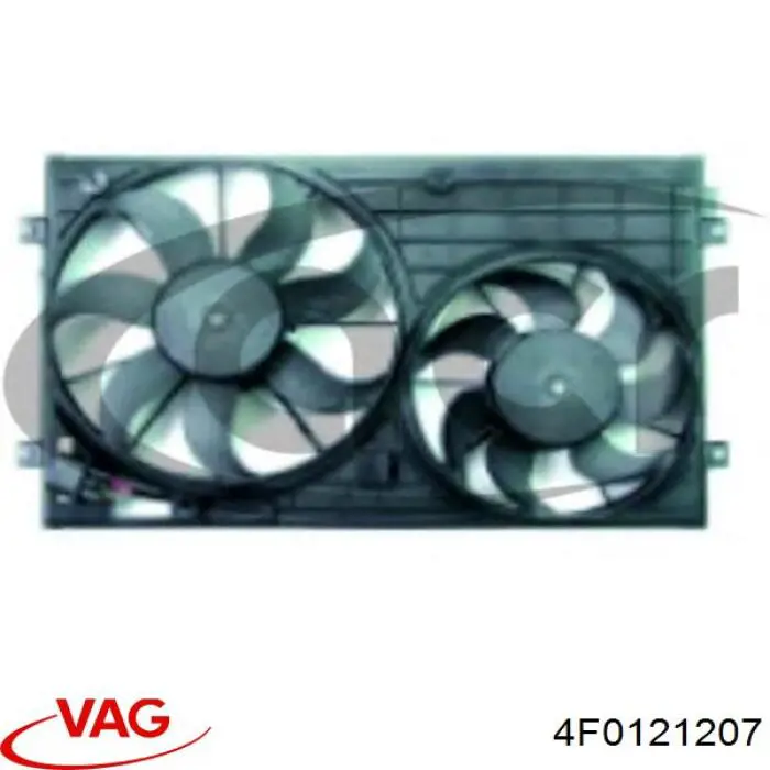 Дифузор вентилятора VAG 4F0121207 ціна, від 86.62 USD