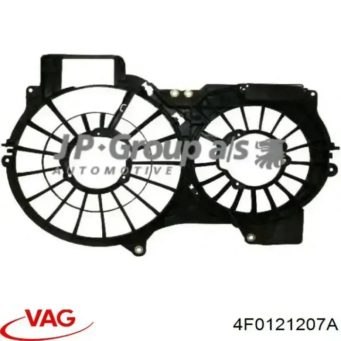 Купити 4F0121207A VAG Облицювання рамки радіатора