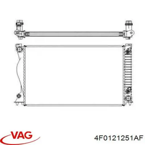 Радіатор основний VAG 4F0121251AF ціна, від 132.41 USD