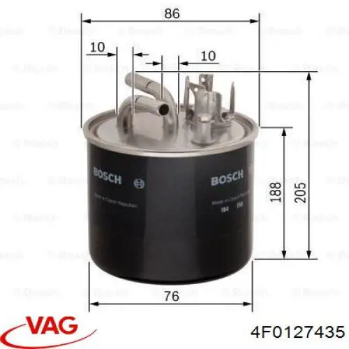 4F0127435 VAG Фільтр палива