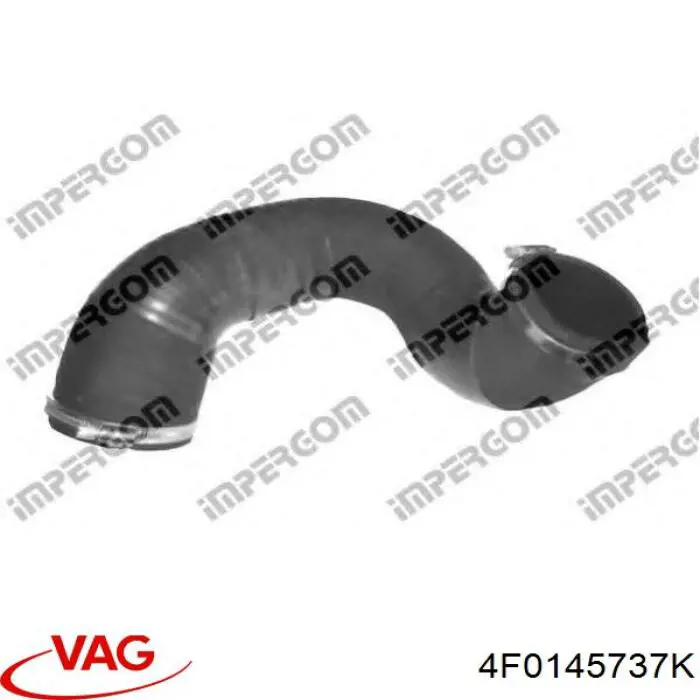 Шланг/патрубок интеркуллера VAG 4F0145737K ціна, від 19.00 USD