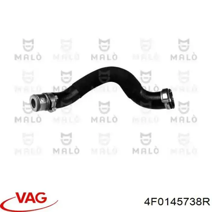 Шланг/патрубок интеркуллера 4F0145738R VAG