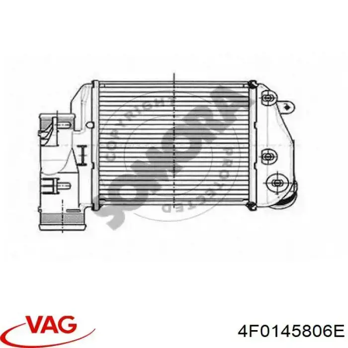 Купити 4F0145806E VAG Радіатор интеркуллера
