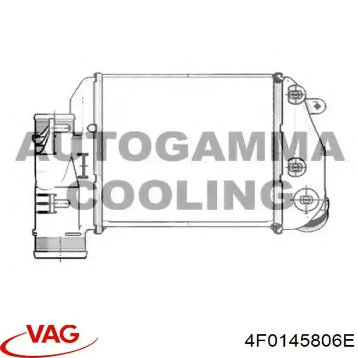 Радіатор інтеркулера VAG 4F0145806E