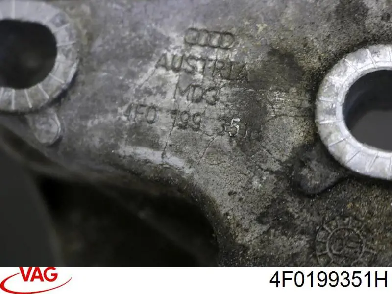 4F0199351H VAG Кронштейн подушки (опори) двигуна, лівої