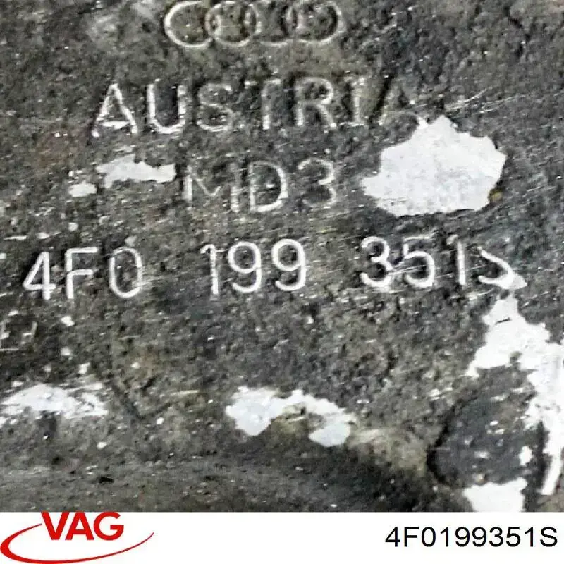 Кронштейн подушки (опори) двигуна, лівої 4F0199351S VAG