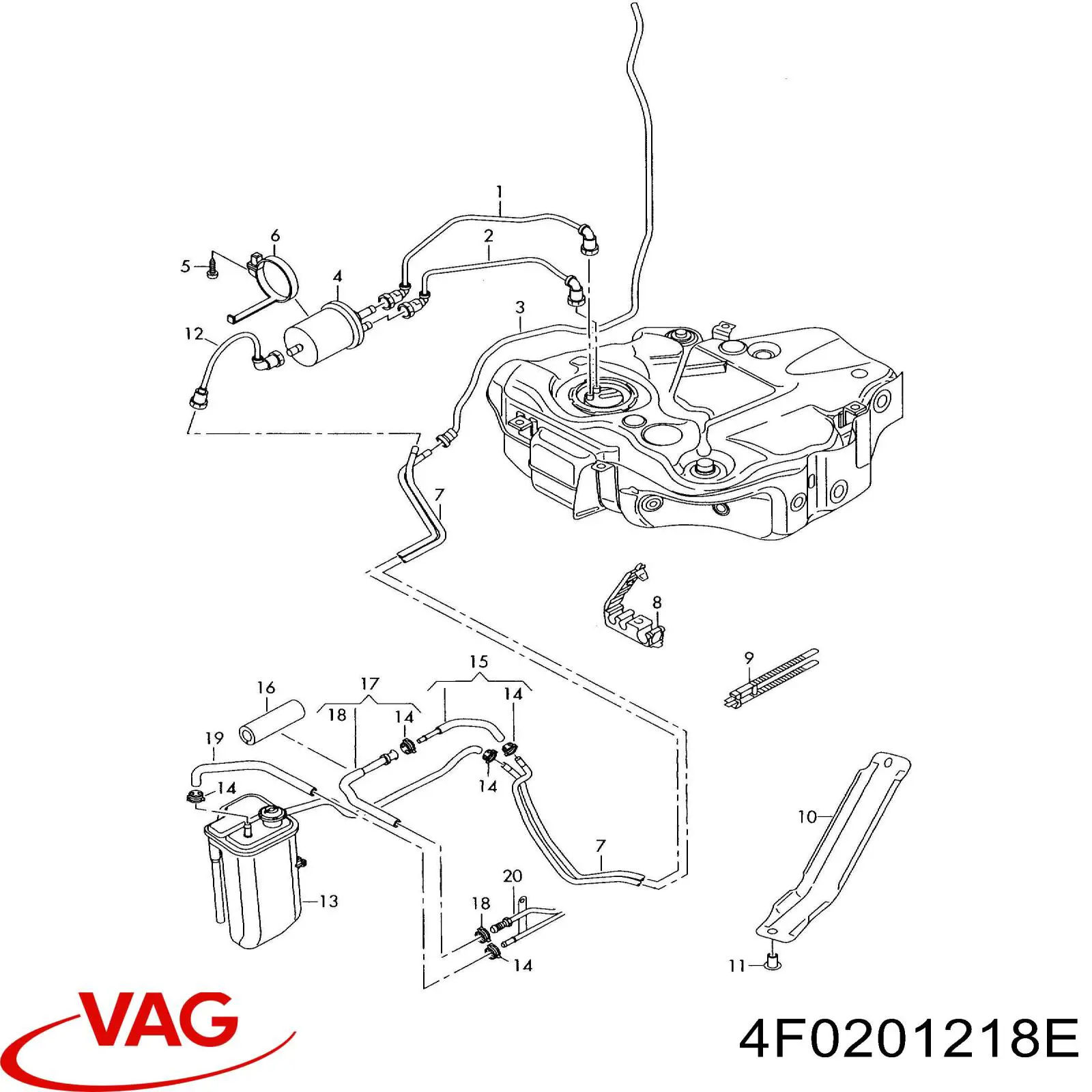 Купити 4F0201218E VAG 