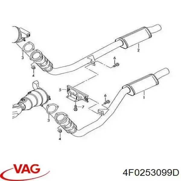  VAG 4F0253099K ціна, від 78.73 USD