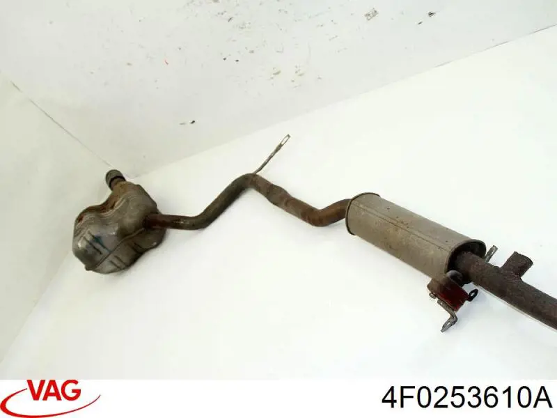 4F0253610A VAG Глушник, задня частина
