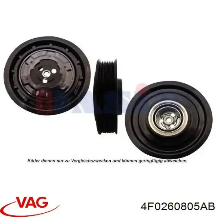Компресор системи кондиціювання VAG 4F0260805AB ціна, від 228.04 USD