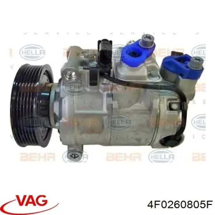 Компресор системи кондиціювання VAG 4F0260805F ціна, від 308.12 USD
