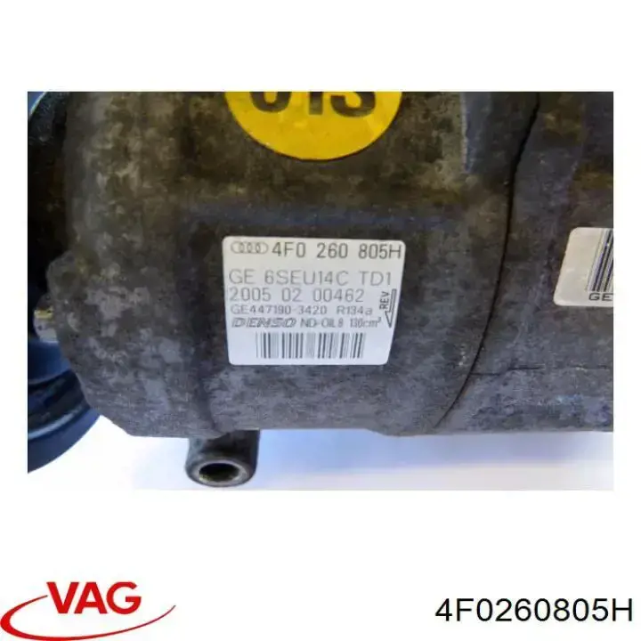 Компресор кондиціонера 4F0260805H VAG