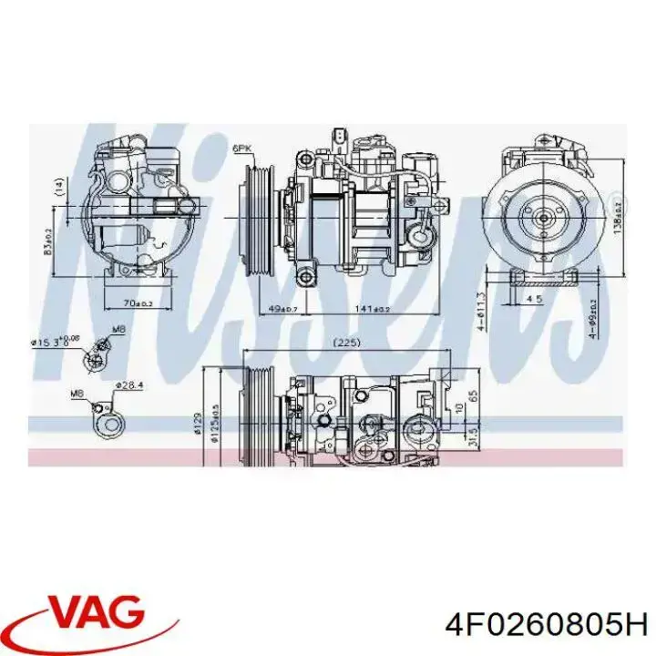 Насос кондиціонера VAG 4F0260805H