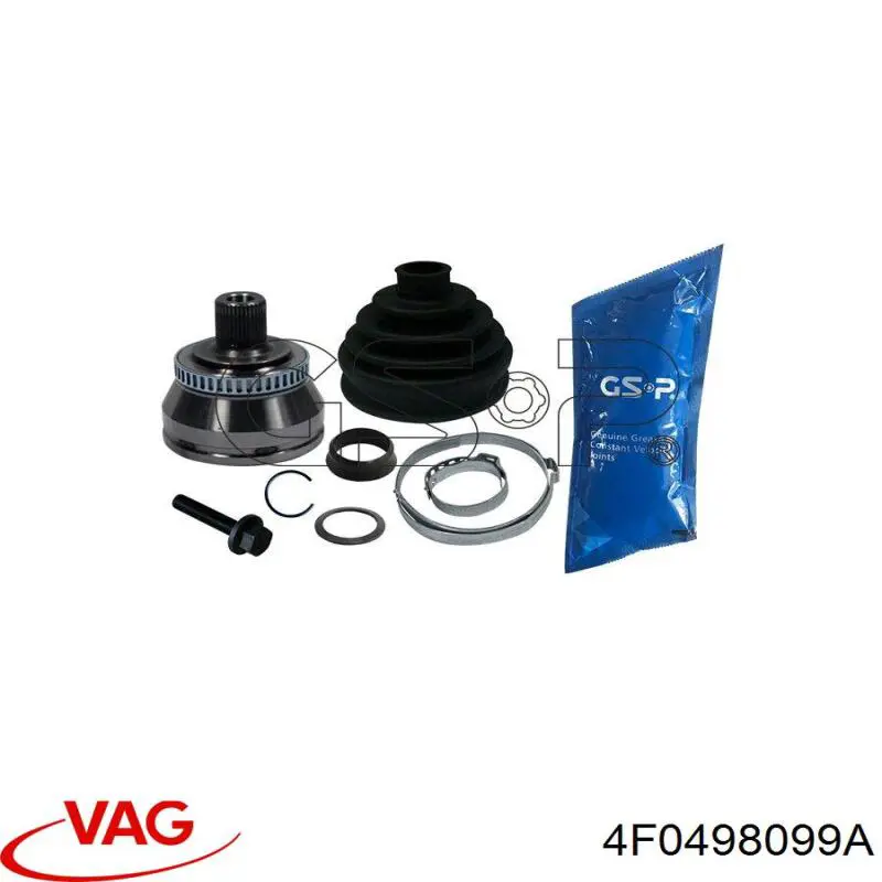Граната колісна VAG 4F0498099A ціна, від 58.30 USD