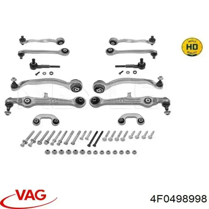 Купити 4F0498998 VAG Комплект важелів задньої підвіски