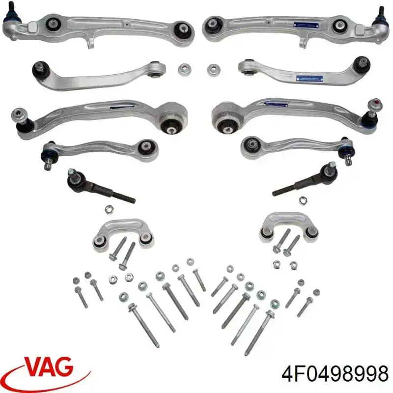 4F0498998 VAG Комплект важелів задньої підвіски
