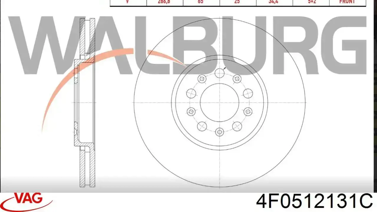 Відбійник на задні амортизатори VAG 4F0512131C ціна, від 5.69 USD