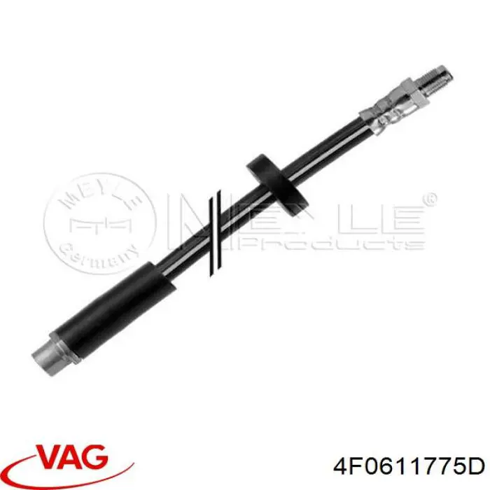 Купити 4F0611775D VAG Шланг гальмівний задній
