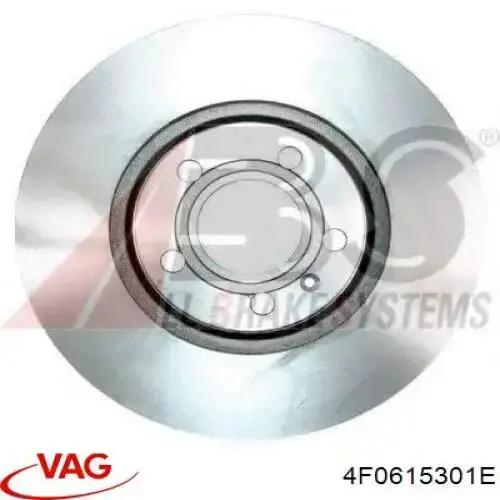 Диск переднього гальма VAG 4F0615301E ціна, від 31.67 USD