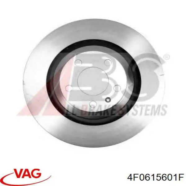 Купити 4F0615601F VAG Диск заднього гальма
