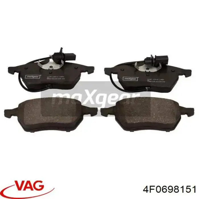 Купити 4F0698151 VAG Колодки гальмівні передні, дискові