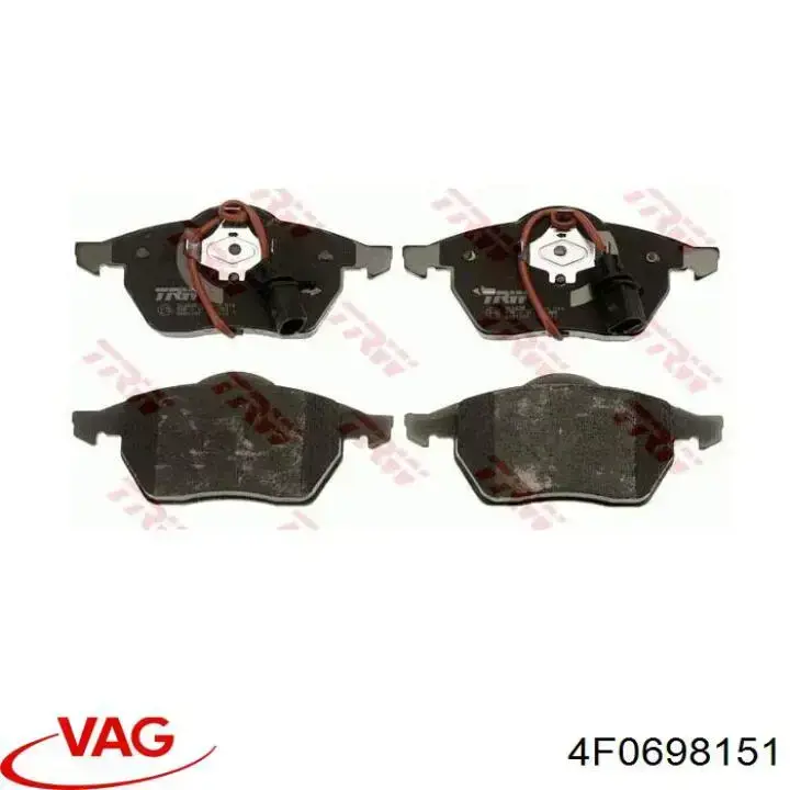 Передні тормозні колодки 4F0698151 VAG