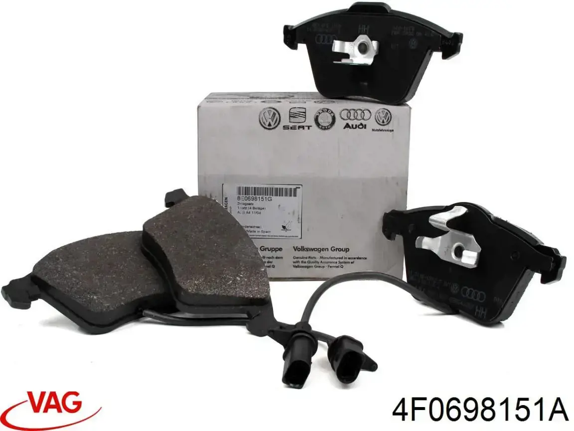 Гальмівні колодки VAG 4F0698151A ціна, від 60.70 USD