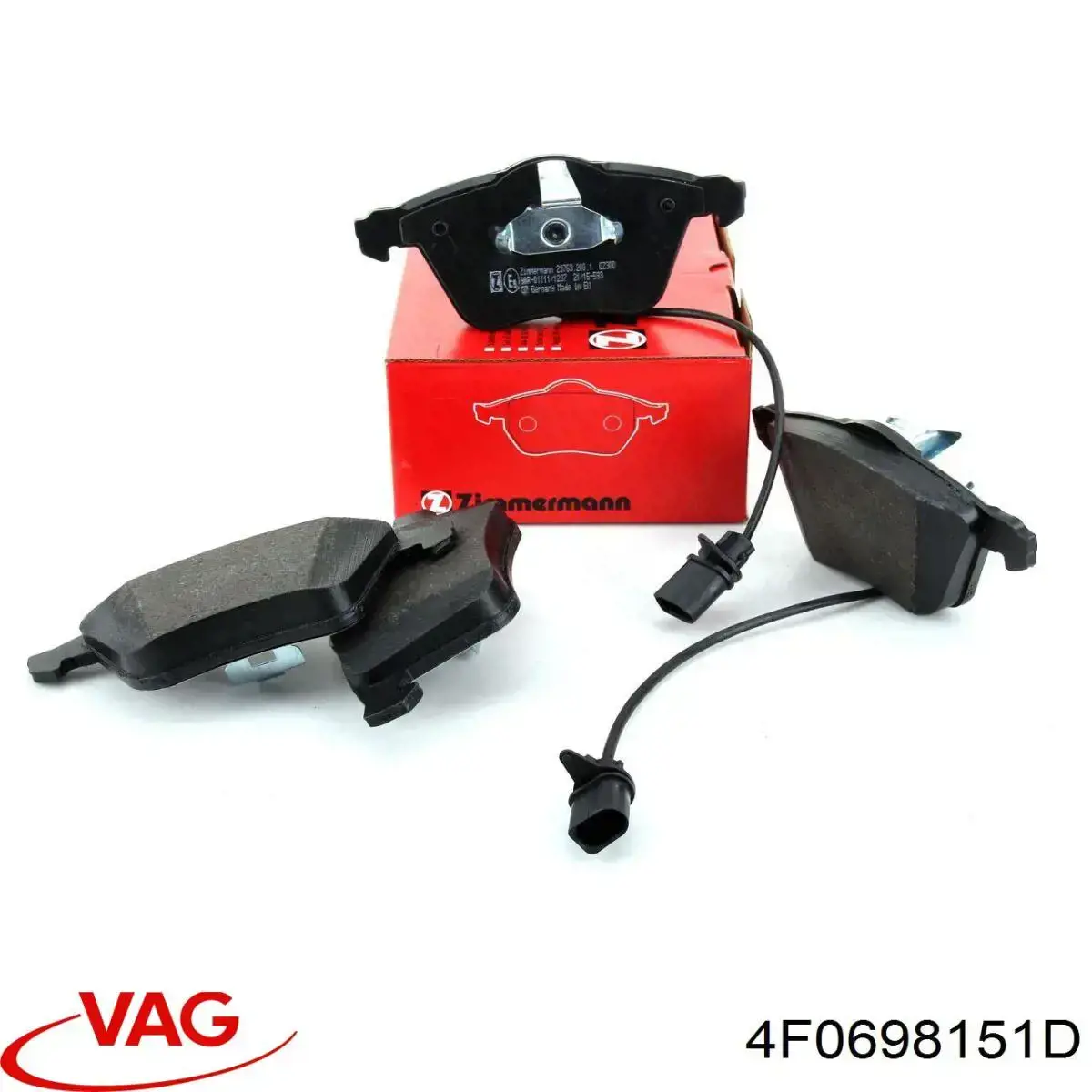 Купити 4F0698151D VAG Колодки гальмівні передні, дискові