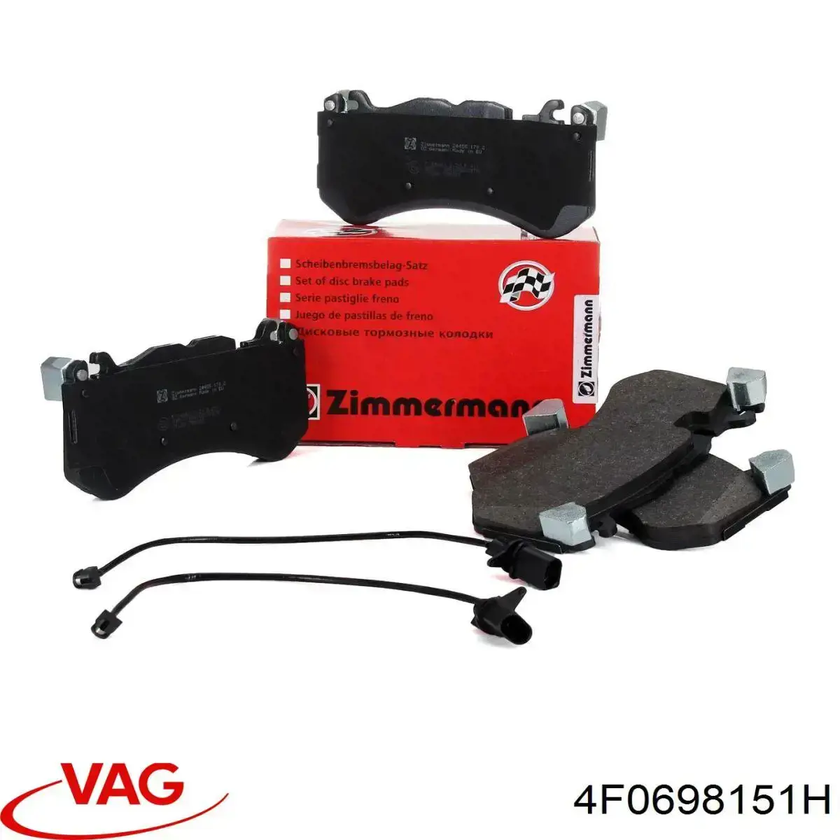 Купити 4F0698151H VAG Колодки гальмівні передні, дискові