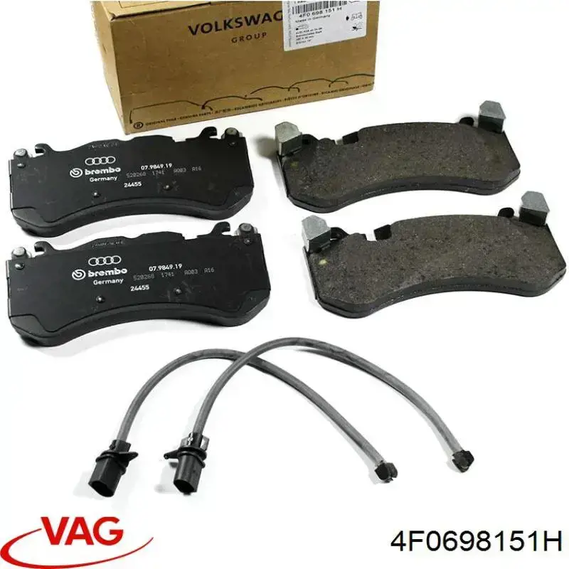 4F0698151H VAG Передні гальмівні колодки