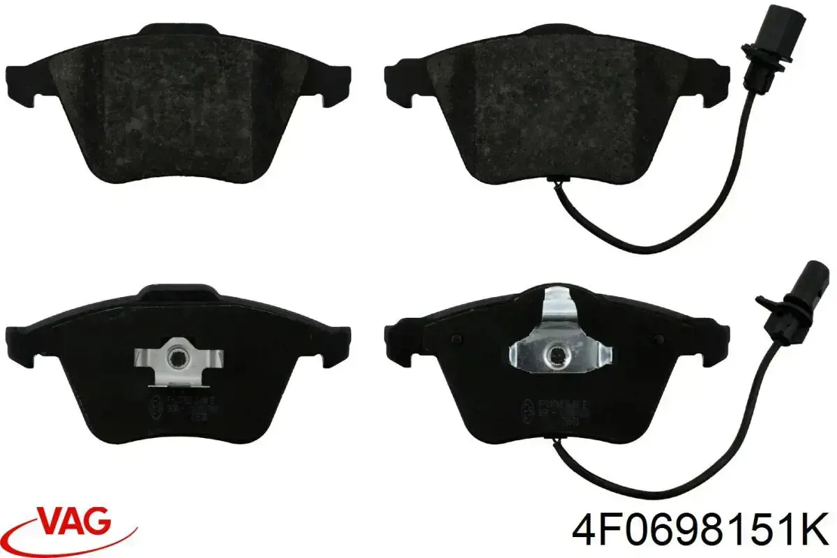 4F0698151K VAG Передні гальмівні колодки