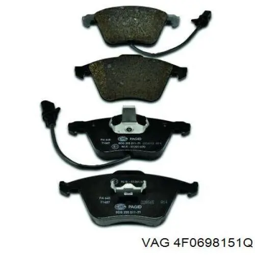 Гальмівні колодки VAG 4F0698151Q ціна, від 60.70 USD