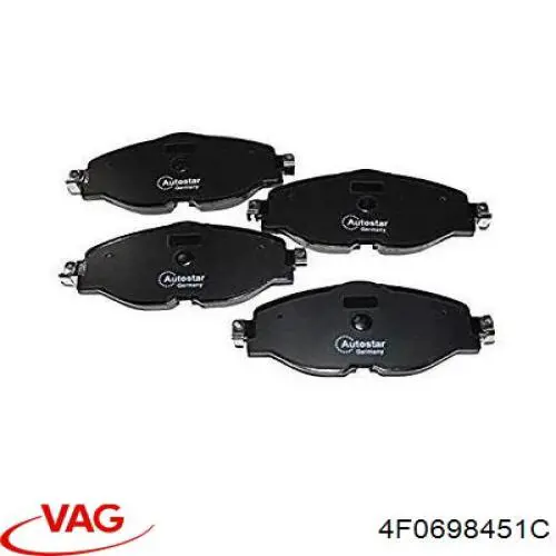 Задні дискові колодки VAG 4F0698451C