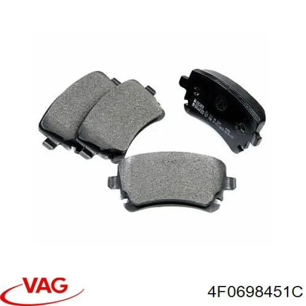 4F0698451C VAG Колодки гальмівні задні, дискові