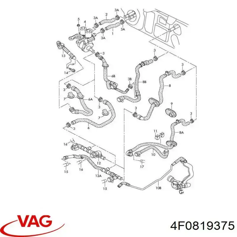  VAG 4F0819375 ціна, від 246.03 USD