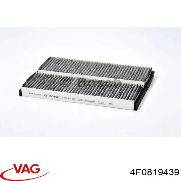 Фільтр повітряний обігрівача VAG 4F0819439 ціна, від 11.32 USD