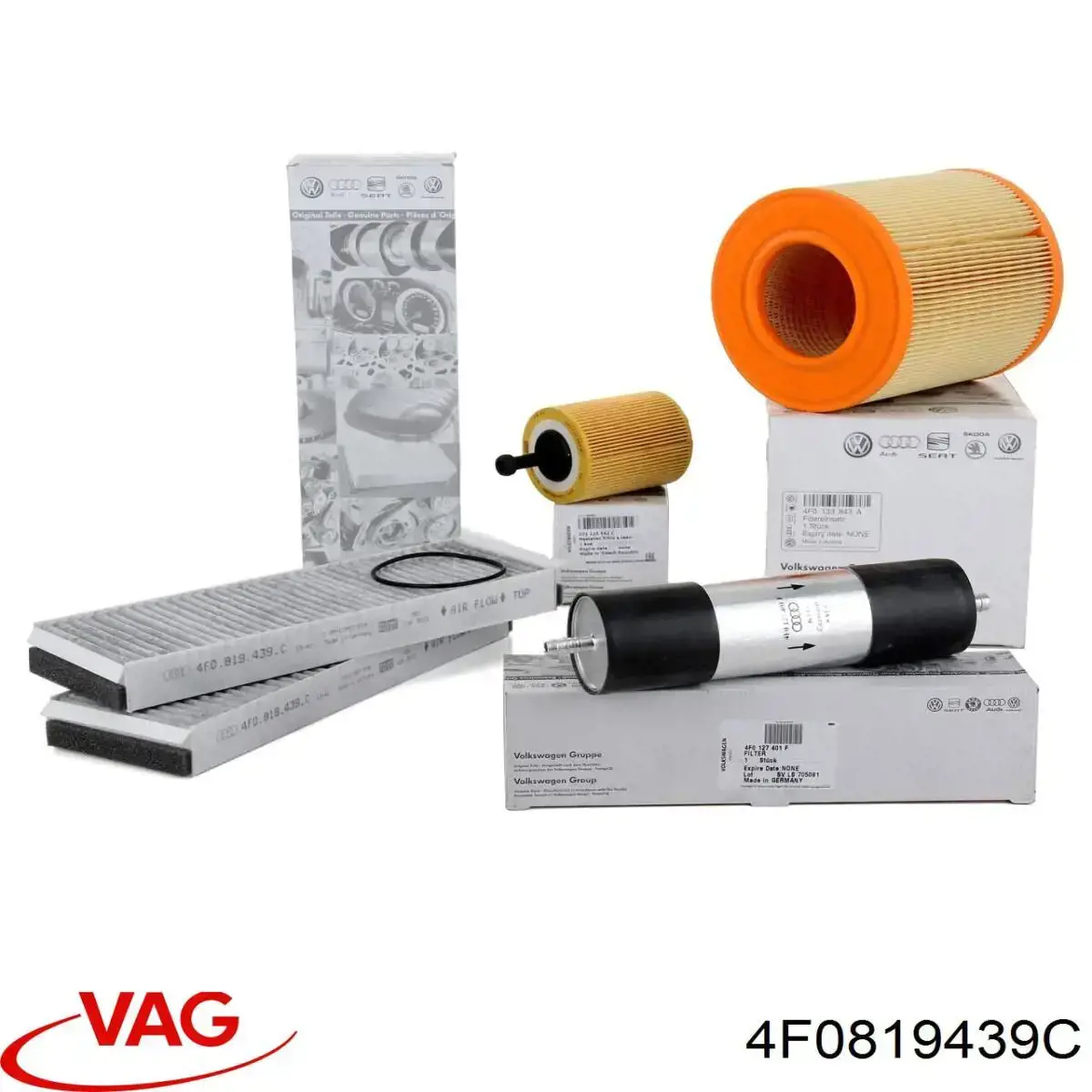 Купити 4F0819439C VAG Фільтр салону вугільний