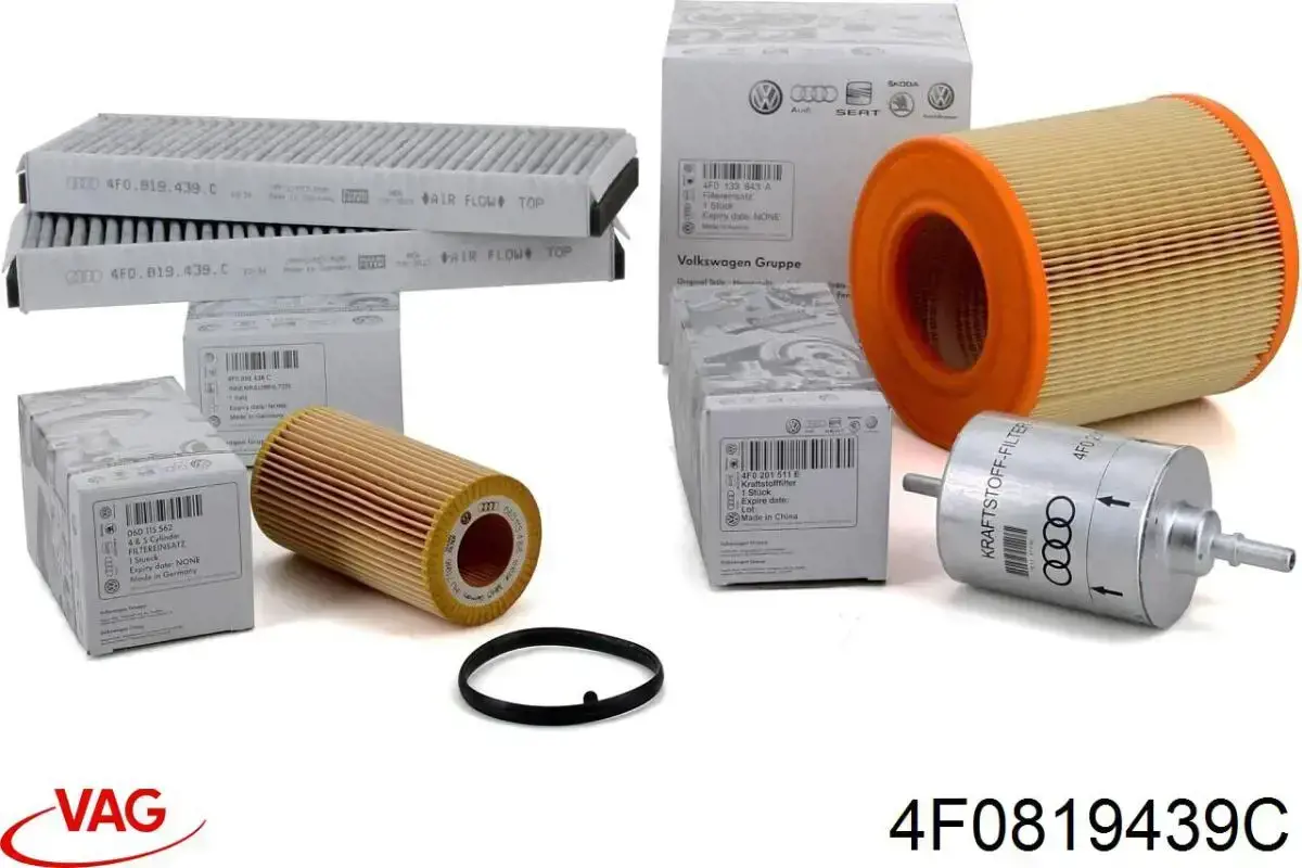 Фільтр повітряний обігрівача VAG 4F0819439C ціна, від 15.29 USD