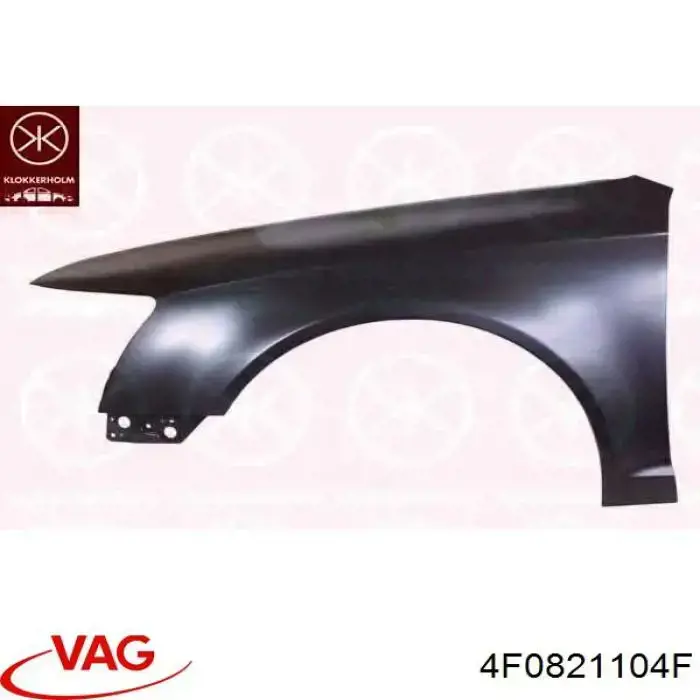 Крило переднє праве VAG 4F0821104F ціна, від 67.33 USD