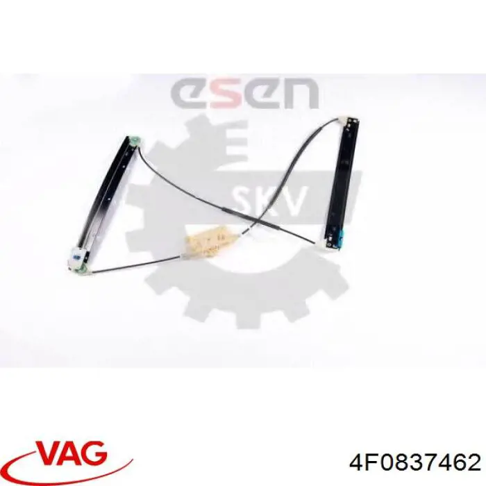 Механізм склопідіймача двері передньої, правої 4F0837462 VAG