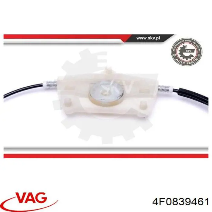 Купити 4F0839461 VAG Механізм склопідіймача двері задньої, лівої