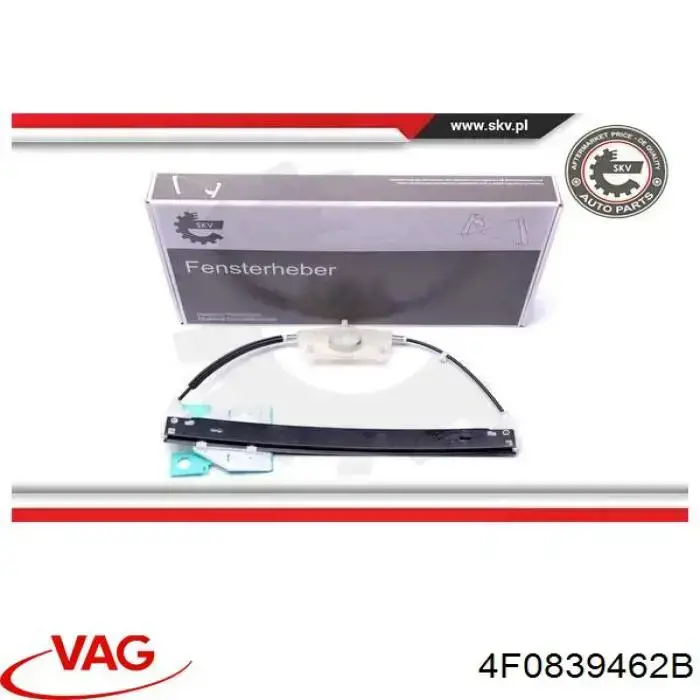 4F0839462B VAG Склопідйомник задніх правих дверей