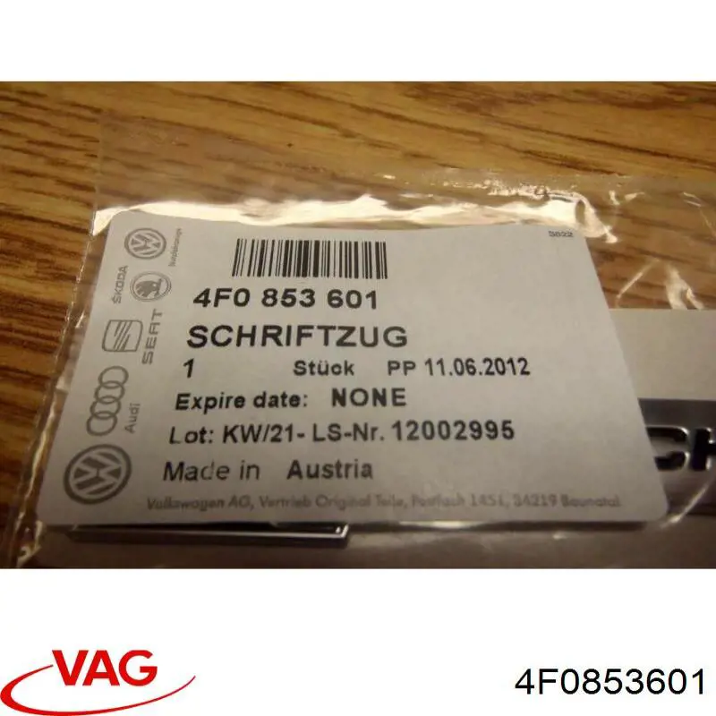  4F0853601 VAG