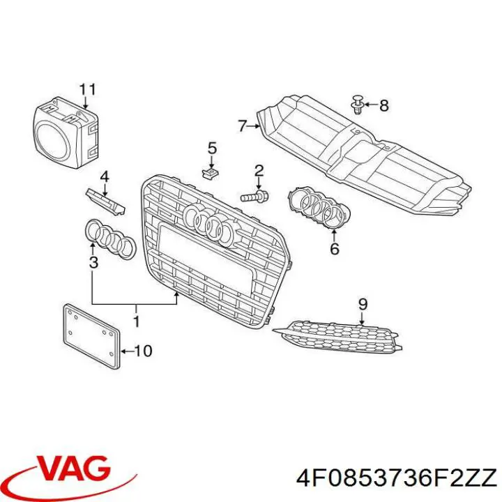 Купити 4F0853736F2ZZ VAG 