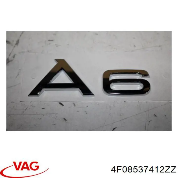 4F08537412ZZ VAG емблема кришки багажника, фірмовий значок