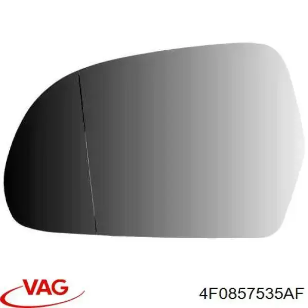 Купити 4F0857535AF VAG Дзеркальний елемент дзеркала заднього виду, лівого