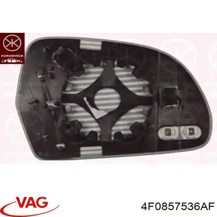 Дзеркальний елемент дзеркала заднього виду, правого 4F0857536AF VAG