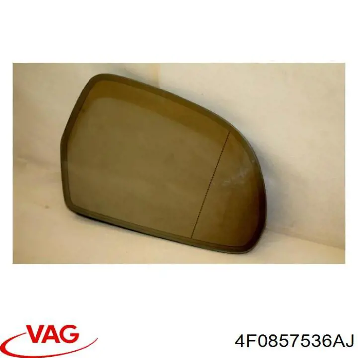 Дзеркальний елемент дзеркала заднього виду, правого 4F0857536AJ VAG