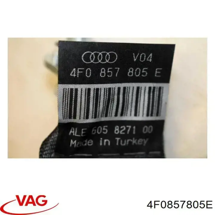 Пасок безпеки задній лівий 4F0857805E VAG